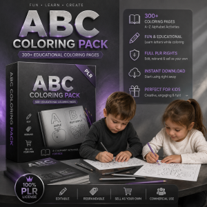 ABC Coloring Pack PLR