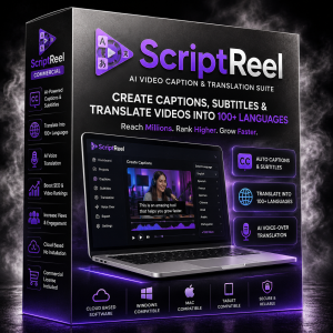 ScriptReel Commercial – AI Video Caption & Translation Suite