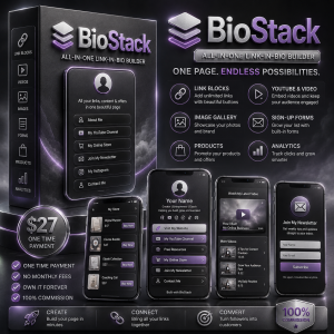 BioStack – All-in-One Link-in-Bio Builder